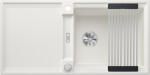 BLANCO Adira XL 6S-F Silgranit 99x46 cm mosogató acél ráccsal és távműködtetővel, fehér 527629 (527629)