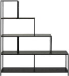 Actona Черна етажерка за книги в декор от ясен 135x150 cm Seaford - Actona (95658)