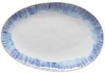 COSTA NOVA Бяло-синя керамична табла за сервиране Brisa, дължина 41 cm - Costa Nova (ZCN-GOA411-RIA)