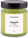 Remember Свещ от соев восък с време на горене 35 h Fresh Basil & Rhubarb - Remember (DK03)