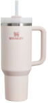 STANLEY Светлорозов термос със сламка от неръждаема стомана 1, 18 l Quencher H2.0 FlowState Tumbler Rose Quartz - Stanley (100000144276)