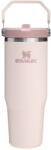 STANLEY Светлорозов термос от неръждаема стомана 890 ml IceFlow Flip Straw 2.0 Tumbler Rose Quartz - Stanley (100000108389)