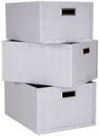 Bigso Светлосиви картонени кутии за съхранение в комплект от 3 броя Ture - Bigso Box of Sweden (4533C6249)