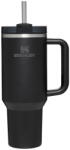 STANLEY Черен термос със сламка от неръждаема стомана 1, 18 l Quencher H2.0 FlowState Tumbler Black - Stanley (100000144325)