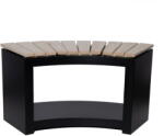 Esschert Design Черна градинска пейка Curved - Esschert Design (ZEE-FF541)