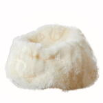 Native Natural Бяла чанта за сядане от овча кожа , ⌀ 110 cm - Native Natural (BEAN-SK-NAT)