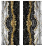 Mila Home Завеси в черно и златно в комплект от 2 броя 140x260 cm - Mila Home (Rh-PerdeCift-3132-260)