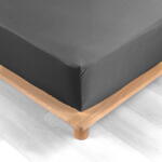 douceur d'intérieur Антрацитен еластичен чаршаф от памук перкал 160x200 cm Percaline - douceur d'intérieur (1644649)