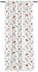 Butter Kings Бяла завеса от памучен сатен 110x250 cm Toadstools - Butter Kings (CHDC4_curtain)