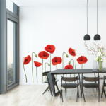 Ambiance Комплект стикери за стена Vermeil Poppies, 60 x 70 cm - Ambiance (col-inc_SAND_L178_60x70cm)