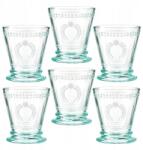 Villa Italia Török kék üvegpohár szett 240 ml 6 db Merida (NS247-K)