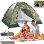 Bedee Kemping sátor, 2 személyes, szellőző, szúnyogháló, sárga