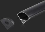 V-TAC Alumínium profil (Fekete) - Sarok - Fekete fedlappal - 2000 x 15.8 x 15.8 mm - 2874