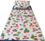  Halványszürke kislány karácsonyi ajándékcsomag mintás 2 részes gyermek ágynemű - 90x130 cm