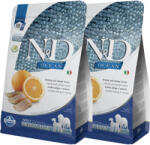 N&D Ocean N&D Dog Ocean Hering és Narancs Adult Medium/Maxi 2x2, 5kg