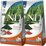 N&D Spirulina N&D Dog Spirulina Hering Adult Medium és Maxi 2x7kg