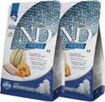 N&D Ocean N&D Dog Ocean Tőkehal sütőtök és sárgadinnye Puppy Medium/Maxi 2x2, 5kg