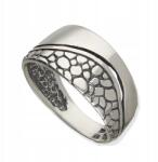  Ezüst Gyűrű Karikagyűrű méret 16 Ezüst 925 Kígyóbőr P667 (PB667)