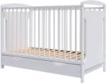 Hubners Patut copii din lemn Hubners Karly 120x60 alb cu sertar - hubners
