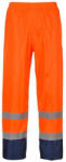 Portwest Hi-Vis Classic Contrast esőnadrág, 100%PES, dupla varrások, gumírozott derék