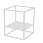 Artevasi Parthenon Decorative Iron 60 cm kaspó tartó vas állvány white színben