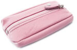 ARWEL bőr kulcstartó cipzáras zsebbel | rózsaszín