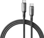 Vention USB-C/M -> USB-C/M, 1, 2m, (5A, fekete), kábel (CTKBAV) - smartbyte