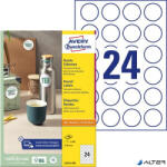 Avery-Zweckform Etikett, univerzális, 40 mm, kör, AVERY ZWECKFORM, 2400 etikett/csomag (L3415-100) - alter