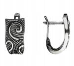 AB-Ag Ezüst Fülbevaló Kényelmes Csattal Görög Stílus (K538)