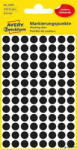 Avery-Zweckform Etikett, 8 mm, kör, AVERY ZWECKFORM, fekete, 416 etikett/csomag (3009) - alter