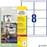 Avery-Zweckform Etikett, 99, 1x67, 7 mm, poliészter, időjárásálló, AVERY ZWECKFORM, fehér, 160 etikett/csomag (L4715-20) - alter