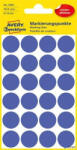 Avery-Zweckform Etikett, 18 mm, kör, eltávolítható, AVERY ZWECKFORM, indigókék, 96 etikett/csomag (3596) - alter