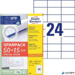 Avery Zweckform Etikett, univerzális, 70x37 mm, AVERY ZWECKFORM, "Sparpack", 1560 etikett/csomag