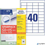 Avery-Zweckform Etikett, univerzális, 48, 5x25, 4 mm, AVERY ZWECKFORM, "Sparpack", 2600 etikett/csomag (4780-65) - alter