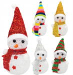 Vergionic Karácsonyi dekorációs figura Led hóember 15cm (0475)