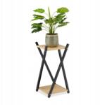 Relaxdays Virágtartó Állvány 2 Szintes Stílusos Modern Nappali Relaxdays (10038783_137)