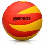 Meteor röplabda, Nex, Size 5, ragasztott, PU, 280g, piros-sárga (10076)
