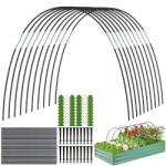 Bedee Fóliaalagút Kerti Üvegház, üveg tartók, 40cm, növényvédelem (Szklarnia mały łuk wspornik szopy)