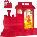 Vergionic LED-es karácsonyi mozdony lámpa piros karácsonyi dekoráció Vergionic (8214)