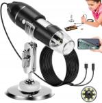 Bedee Hordozható mikroszkóp 1600X Okostelefonhoz Videófelvétel funkcióval (Wysoka rozdzielczość)