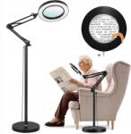 Bedee Nagyító lámpa, 10X nagyítás, 3 fényszín, állítható fényerő (Lampa)