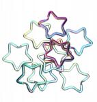  Színes Pentagram Alakú Kulcstartók Kulcsokhoz, Táskákhoz, 10 Db