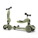 Scoot & Ride Trotineta copii cu sezut, transformabila 2 in 1, HighwayKick 1 Olive, 1-5 ani, Scoot and Ride (160629)