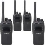PNI Kit 4 statii radio portabile PNI PMR R17 446MHz, 0.5W, 16 canale PMR si tonuri 50 CTCSS si 104 DCS, programabila, Li-Ion 2200 mA (PNI-R17-4) Statii radio