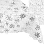  Karácsonyi abrosz SILVER STAR 140x220 cm, fehér