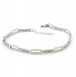  Ezüst Karkötő Arany És Cirkónia Kövekkel 1009