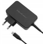 Qoltec Akkumulátortöltő GaN Power Pro 1xUSB-C 90W 5-20V 3-4.5A Fekete (52387)
