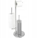 WENKO Wc-papír És Wc Kefe Tartó Állvány 3az1ben Wenko fürdőszoba szett (23852)