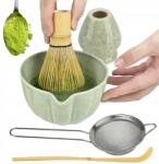 Bedee Matcha Turmixgép Készlet, bambusz, fa, matcha készítéshez, hagyományos (Zestaw do trzepaczki matcha)