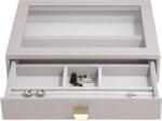Stackers Casetă pentru bijuterii Stackers cu 6 compartimente classic taupe cu sertar și capac de sticlă (75782)